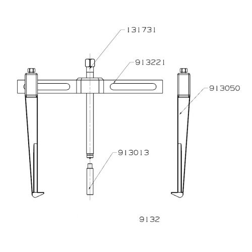 EXTRACTOR FORZA SERIE 9100 DE 2 PATAS